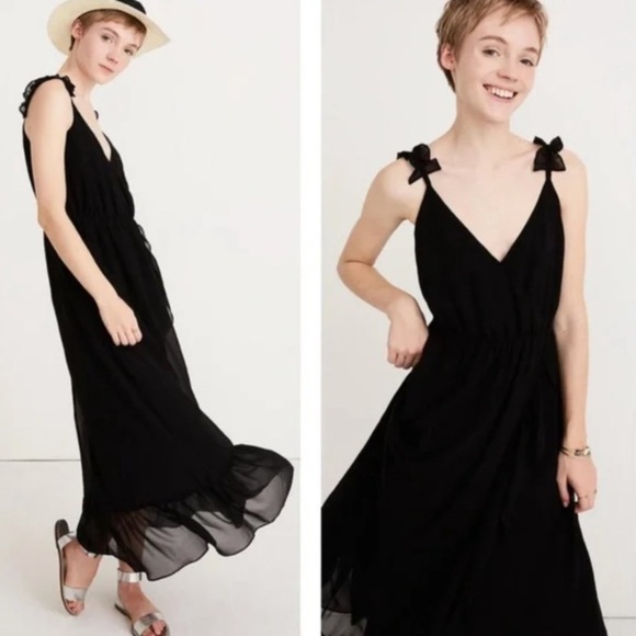 Madewell Midi/Maxi Ruffle Wrap Dress - Picture 1 of 16